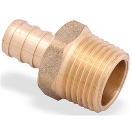 Nabco Adapter 0.75 Pex x 0.5 in. MPT Brass PZ1013LF